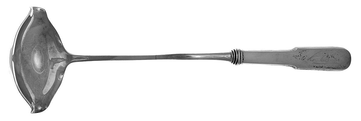 Old English Tipt (Sterling) Hollow Handle Punch Ladle with Solid Bowl by Gorham Silver-1
