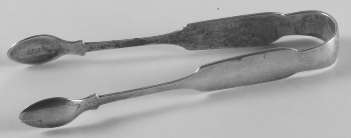 Old English Tipt (Sterling) Small Sugar Tongs by Gorham Silver-1