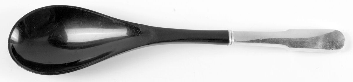 Old English Tipt (Sterling) Salad Serving Spoon with Plastic Bowl by Gorham Silver-1