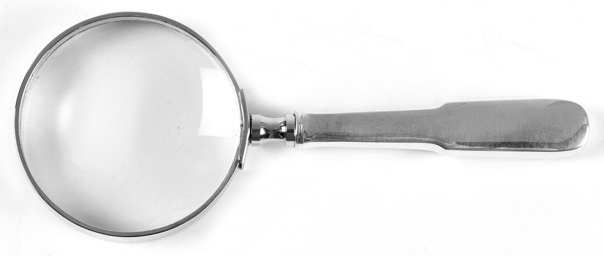 Old English Tipt (Sterling) Magnifying Glass by Gorham Silver-1