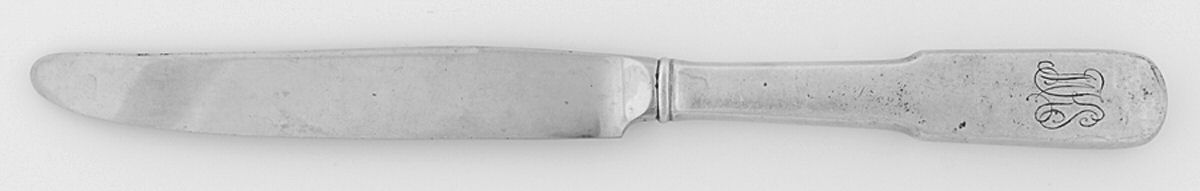 Old English Tipt (Sterling) Monogram New French Hollow Knife by Gorham Silver-1