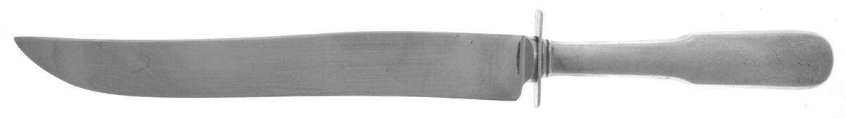 Old English Tipt (Sterling) Large Carving/Roast Knife StnlBl w/Sterling Guard by Gorham Silver-1