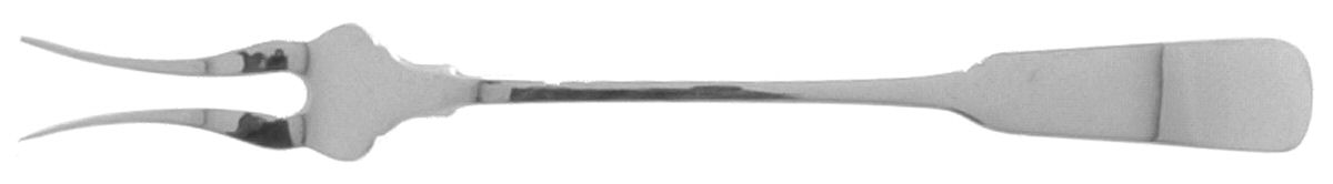 Old English Tipt (Sterling) Short Handle Pickle/Olive Fork by Gorham Silver-1