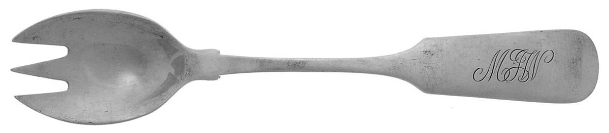 Old English Tipt (Sterling) Ice Cream Fork by Gorham Silver-1