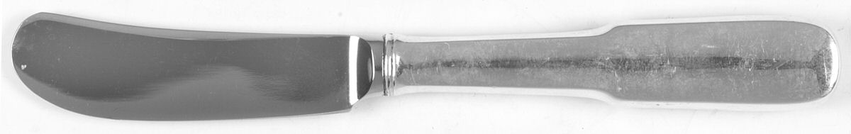 Old English Tipt (Sterling) Butter Spreader Hollow Hdl-Paddle/Stainless Blade by Gorham Silver-1