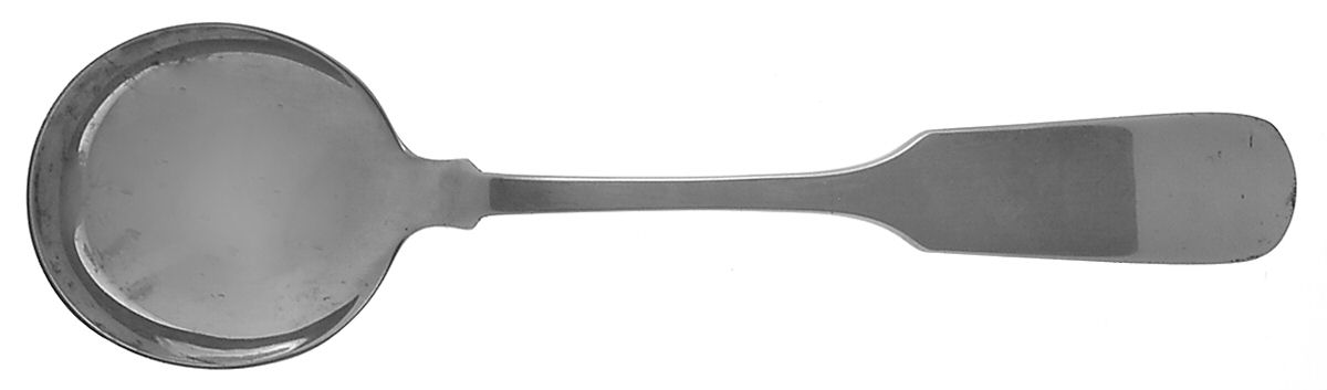 Old English Tipt (Sterling) Round Bowl Soup Spoon (Bouillon) by Gorham Silver-1