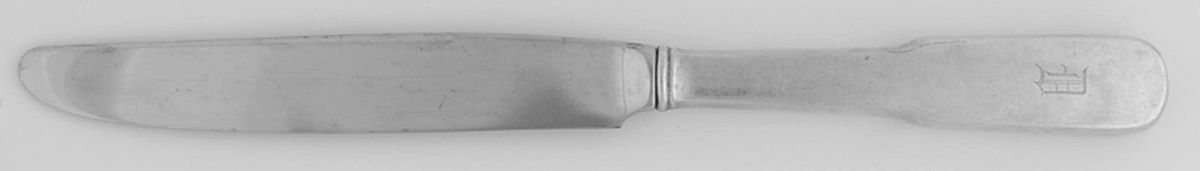 Old English Tipt (Sterling) Monogram New French Hollow Knife by Gorham Silver-1