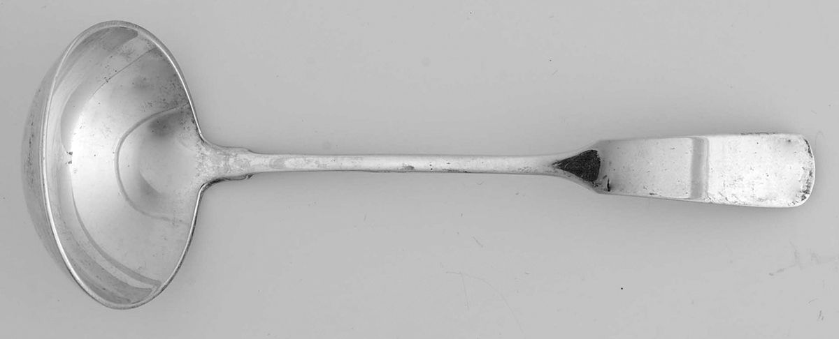 Old English Tipt (Sterling) Extra Weight Solid Cream Ladle by Gorham Silver-1