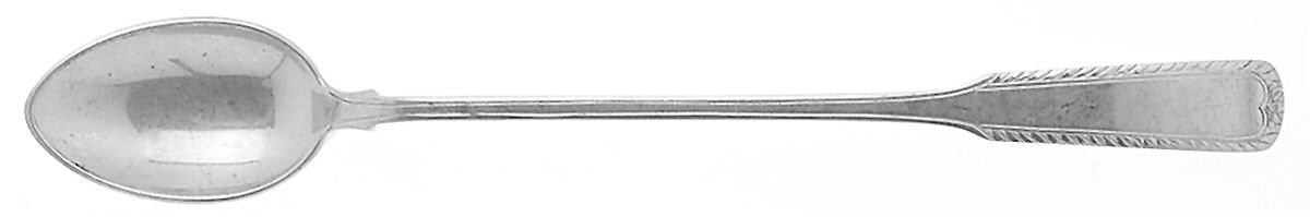 Old English Tipt-Engraved-A (Sterling, 1870) Iced Tea Spoon by Gorham Silver-1