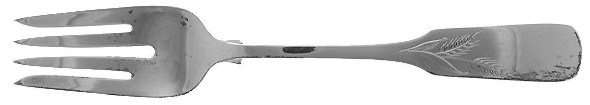 Old English Tipt-Engraved Wheat A (Sterling) Individual Salad Fork by Gorham Silver-1
