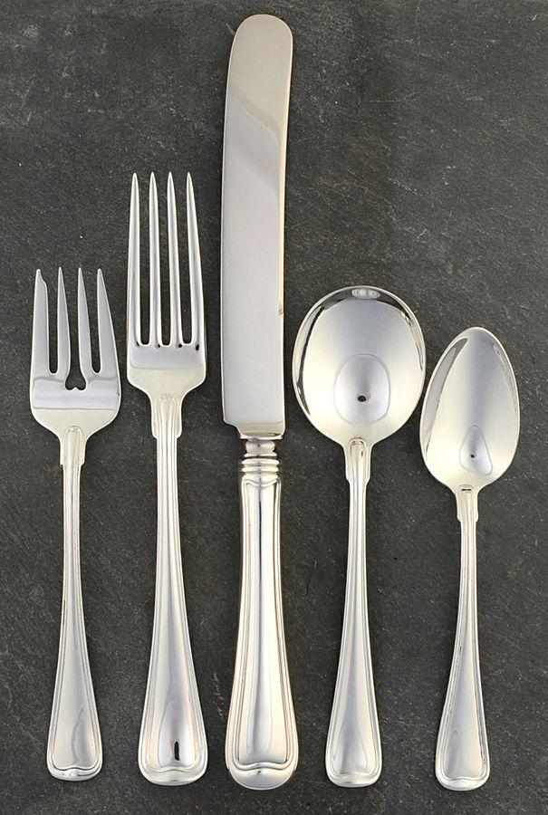 Old French (Sterling, 1905) 5 Piece Dinner Size Setting by Gorham Silver-1