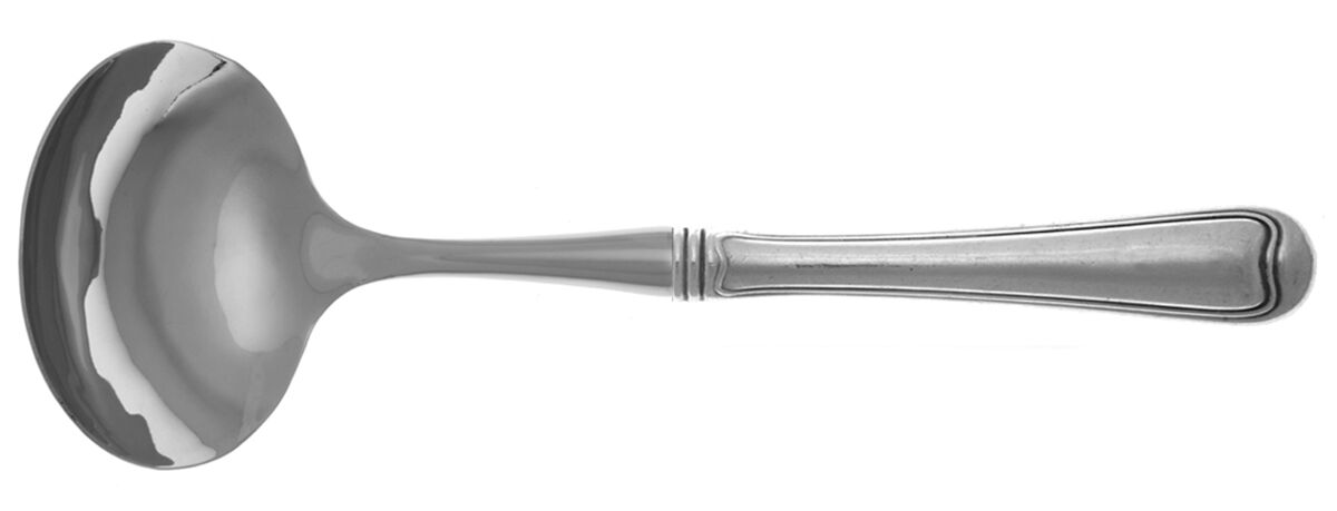 Old French (Sterling, 1905) Gravy Ladle with No Spout Stainless Bowl HC by Gorham Silver-1