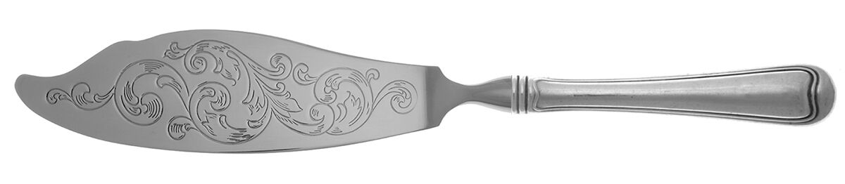 Old French (Sterling, 1905) Fish Serving Knife with Stainless Blade HC by Gorham Silver-1