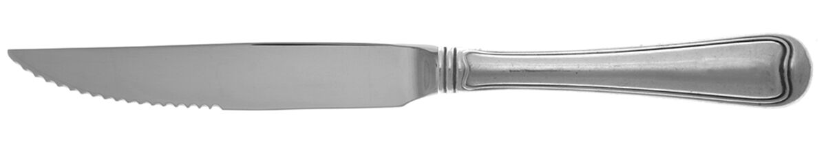 Old French (Sterling, 1905) Steak Knife Individual Hollow, Serrate HC by Gorham Silver-1