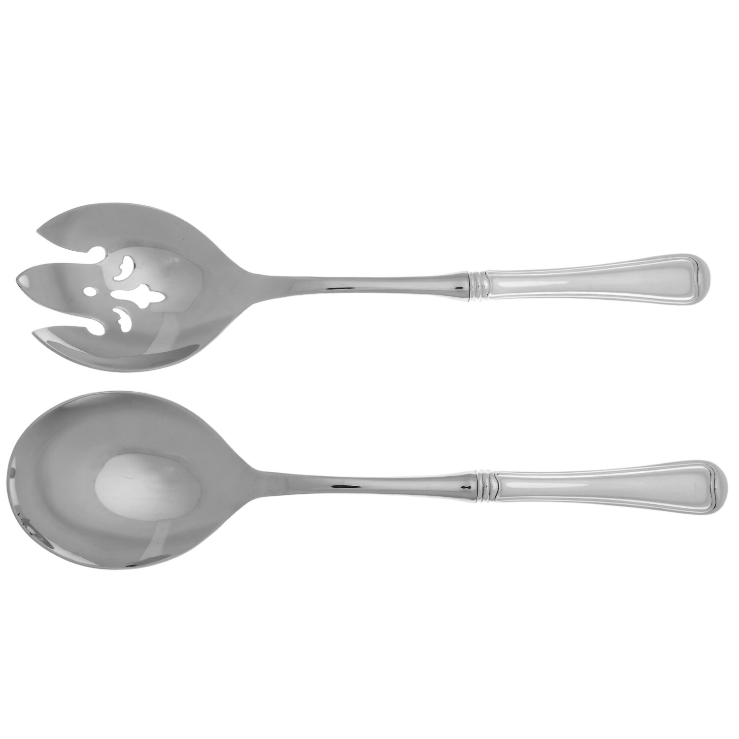 Old French (Sterling, 1905) 2 Pc Salad Set with Stainless Bowl by Gorham Silver-1