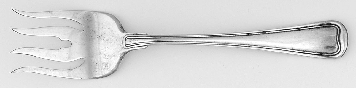 Old French (Sterling, 1905) Medium Chipped Beef Fork by Gorham Silver-1