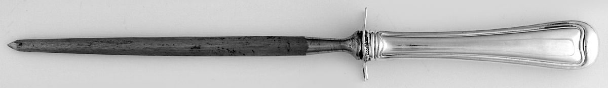 Old French (Sterling, 1905) Small Knife Sharpener W/Sterling Guard by Gorham Silver-1