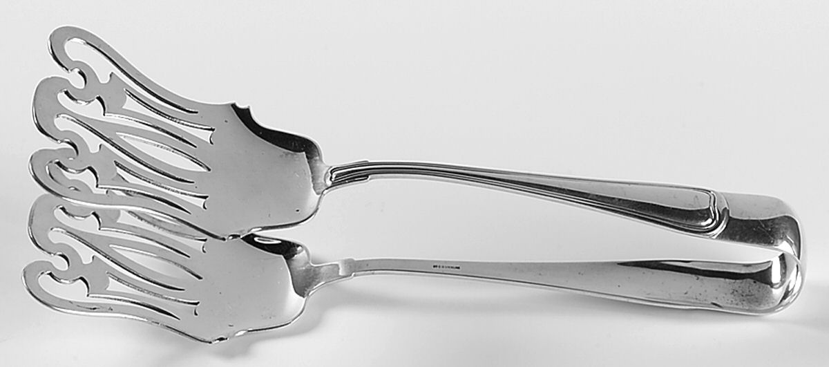 Old French (Sterling, 1905) Solid Piece Aspragus Tongs by Gorham Silver-1