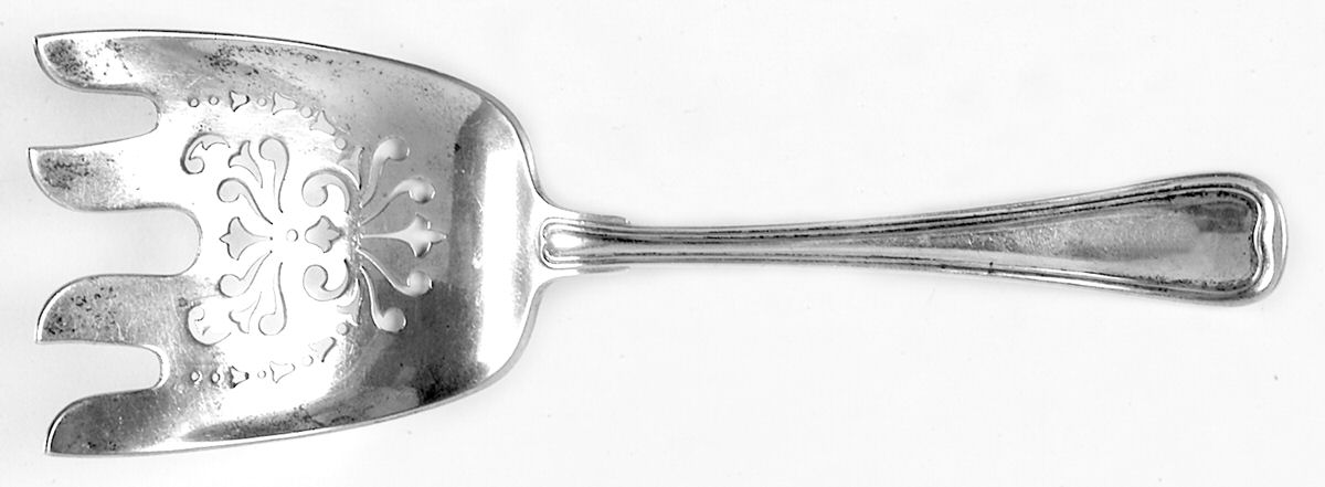 Old French (Sterling, 1905) Large Solid Asparagus Serving Fork by Gorham Silver-1