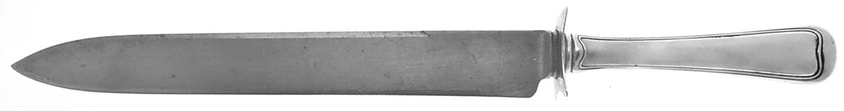 Old French (Sterling, 1905) Large Stainless Blade Roast Carving Knife by Gorham Silver-1