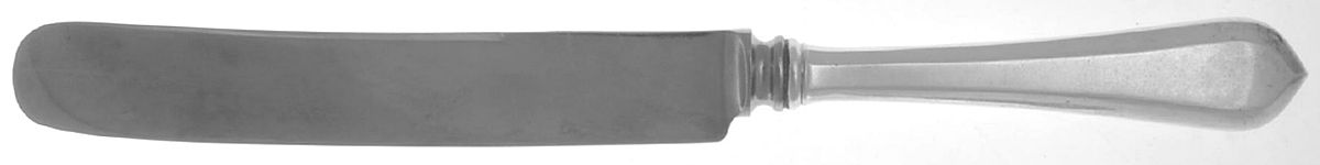 Old London-Plain (Sterling, 1916, No Monos) Old French Hollow Knife with Bolster by Gorham Silver-1