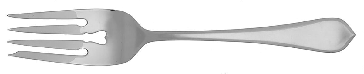 Old London-Plain (Sterling, 1916, No Monos) Large Individual Solid Fish/Salad Fork by Gorham Silver-1