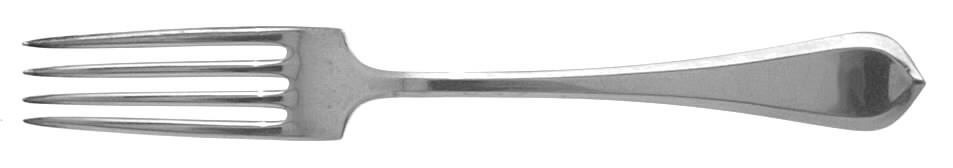 Old London-Plain (Sterling, 1916, No Monos) Fork by Gorham Silver-1