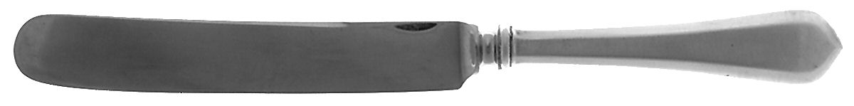 Old London-Plain (Sterling, 1916, No Monos) Old French Hollow Knife with Bolster by Gorham Silver-1
