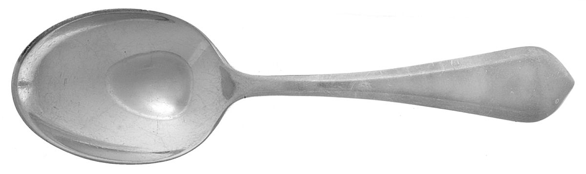 Old London-Plain (Sterling, 1916, No Monos) Straight Handle Baby Spoon by Gorham Silver-1