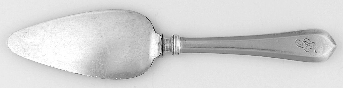 Old London-Plain (Sterling, 1916, No Monos) Cheese Server with Silverplate Blade by Gorham Silver-1