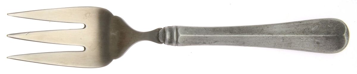 Old Towne (Ameralloy) Medium Solid Cold Meat Serving Fork by Gorham Silver-1