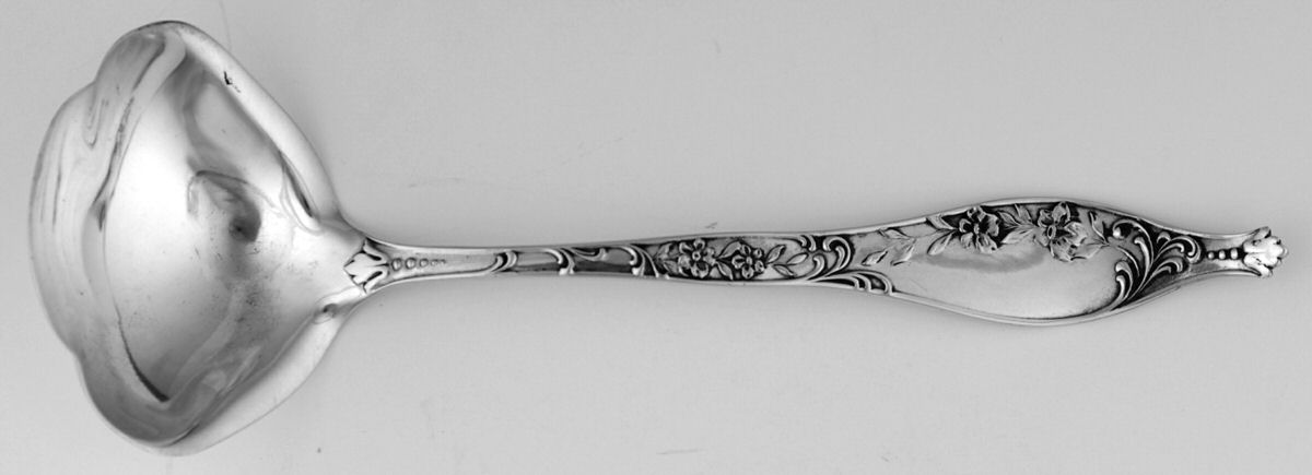 Oxford (Sterling, 1895) Solid Piece Cream Ladle by Gorham Silver-1