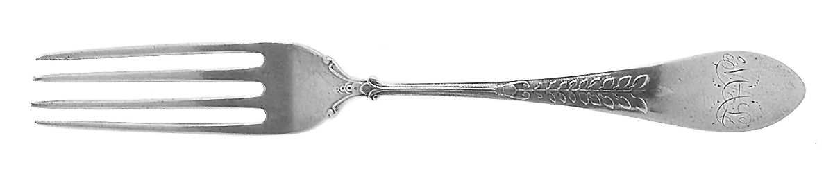 Palm (Sterling, 1870) Solid Youth Tea Fork by Gorham Silver-1