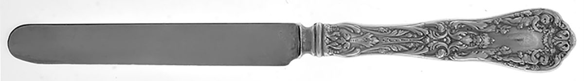 Paris (Sterling, 1900, No Monograms) Dessert/Tea Knife with Silverplate Blade by Gorham Silver-1