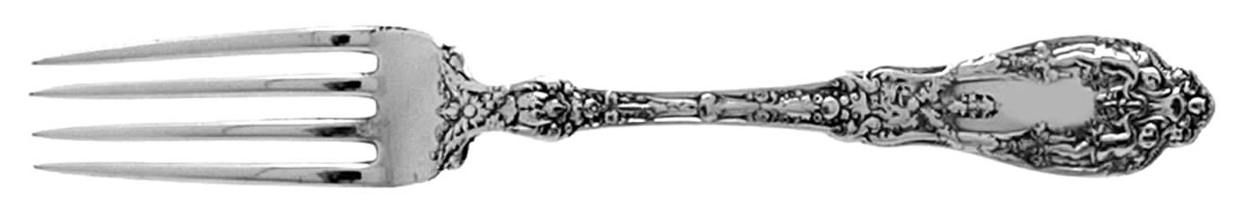 Paris (Sterling, 1900, No Monograms) Fork by Gorham Silver-1