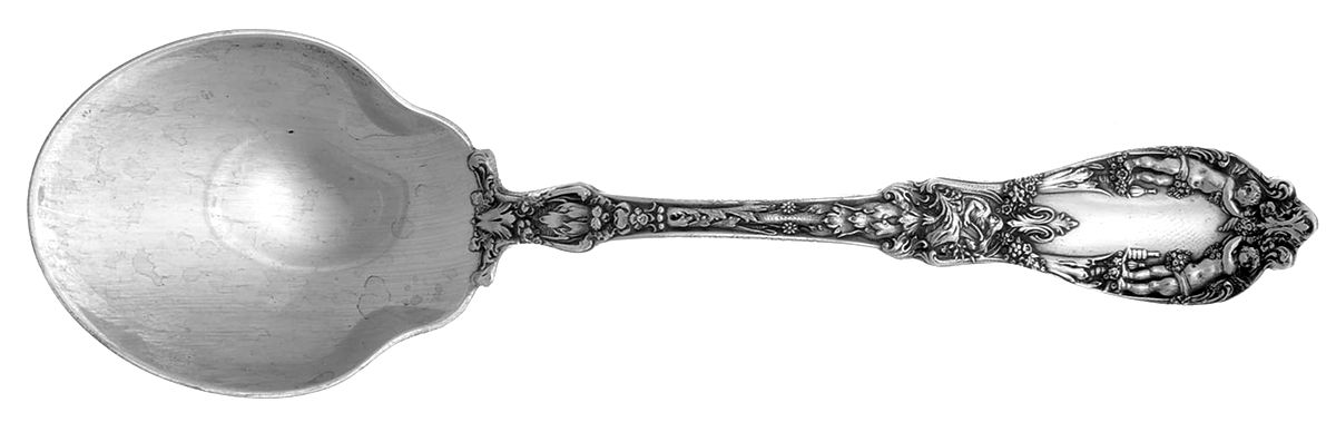 Paris (Sterling, 1900, No Monograms) Preserve Spoon by Gorham Silver-1