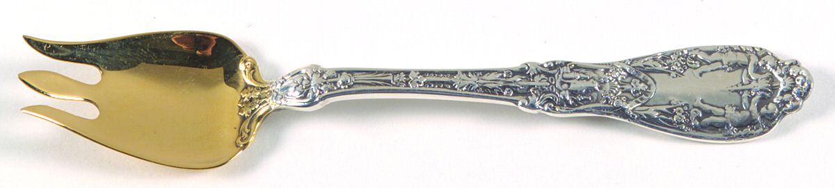 Paris (Sterling, 1900, No Monograms) Ice Cream Fork by Gorham Silver-1