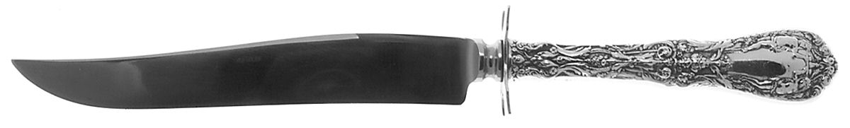 Paris (Sterling, 1900, No Monograms) Small Carving Knife W/Sterling Guard by Gorham Silver-1