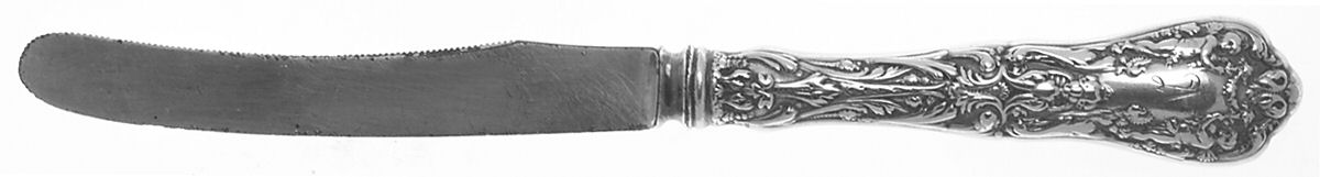 Paris (Sterling, 1900, No Monograms) Orange Knife with Silverplate Blade by Gorham Silver-1