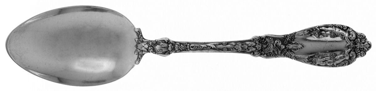 Paris (Sterling, 1900, No Monograms) Dessert/Oval Soup Spoon by Gorham Silver-1