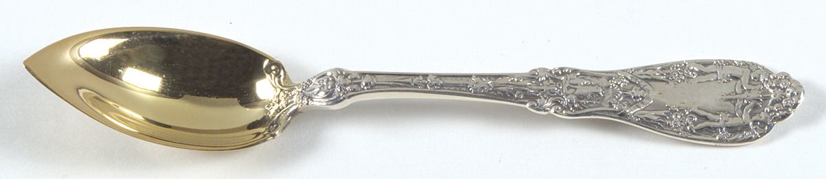 Paris (Sterling, 1900, No Monograms) Fruit/Orange Spoon by Gorham Silver-1
