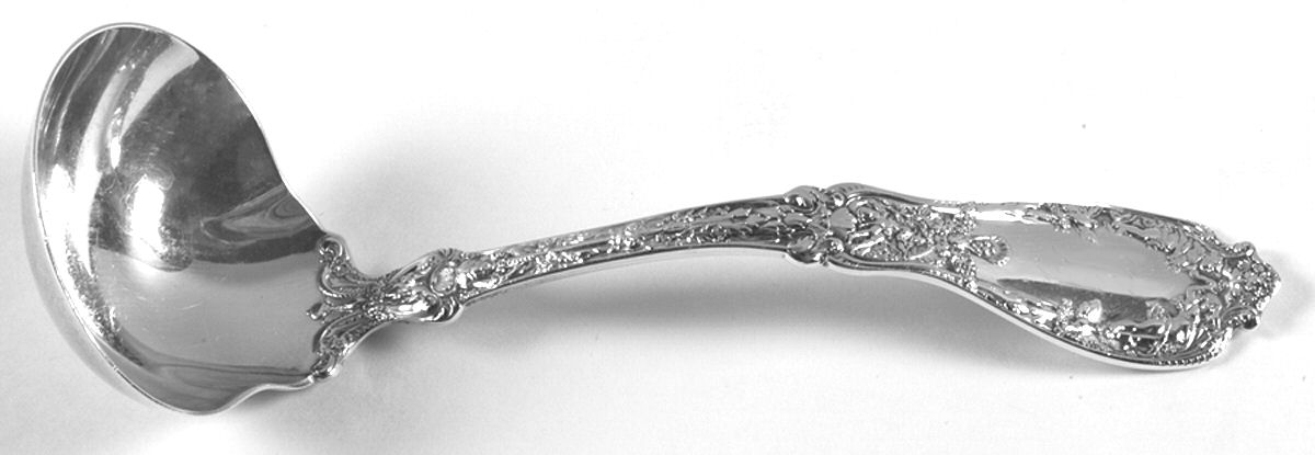 Paris (Sterling, 1900, No Monograms) Solid Gravy Ladle by Gorham Silver-1