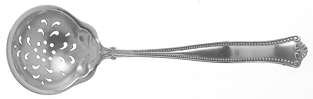 Pembroke (Sterling, 1895) Pierced Bowl Short Handle Olive Spoon by Gorham Silver-1