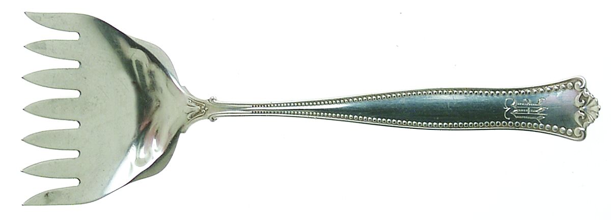 Pembroke (Sterling, 1895) Large Solid Tined Sardine Serving Fork by Gorham Silver-1