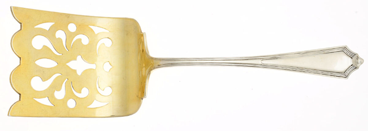 Plymouth (Sterling, 1911) Pierced Salad Server by Gorham Silver-1