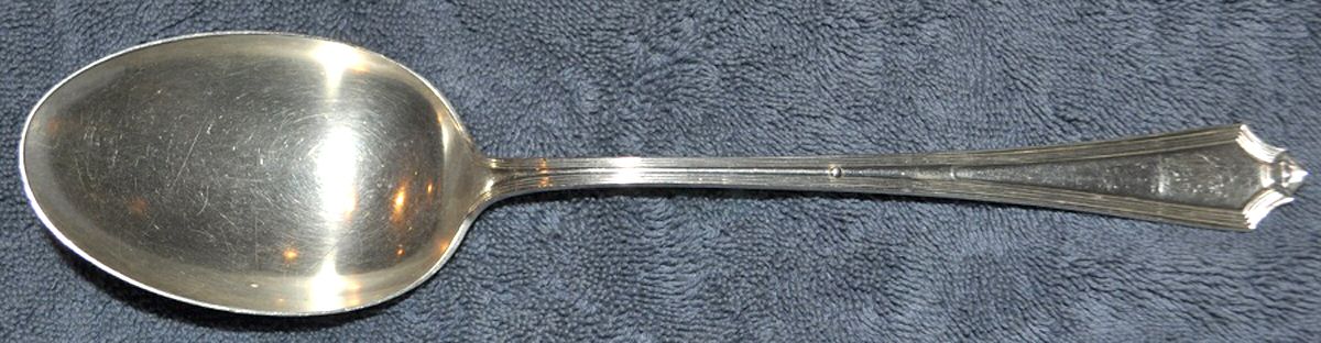 Plymouth (Sterling, 1911) Gravy/Dressing Spoon with Button by Gorham Silver-1