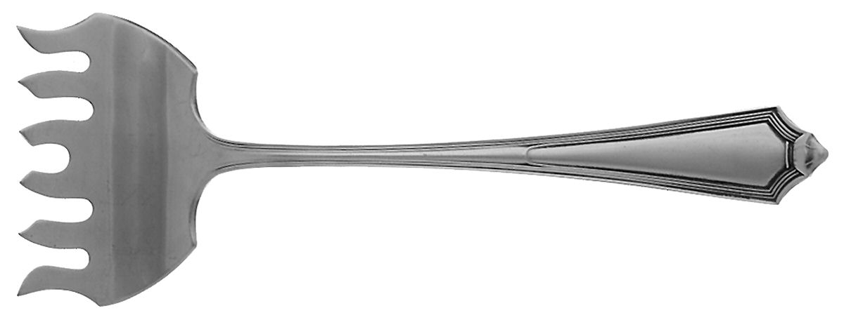 Plymouth (Sterling, 1911) Large Solid Tined Sardine Serving Fork by Gorham Silver-1