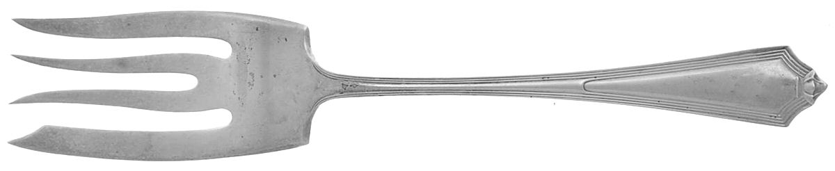 Plymouth (Sterling, 1911) Medium Solid Cold Meat Serving Fork by Gorham Silver-1