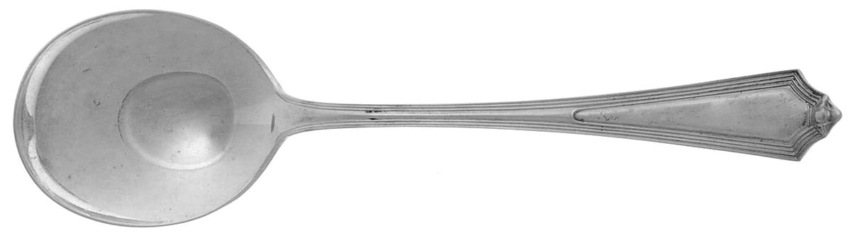 Plymouth (Sterling, 1911) Round Bowl Soup Spoon (Cream Soup) by Gorham Silver-1