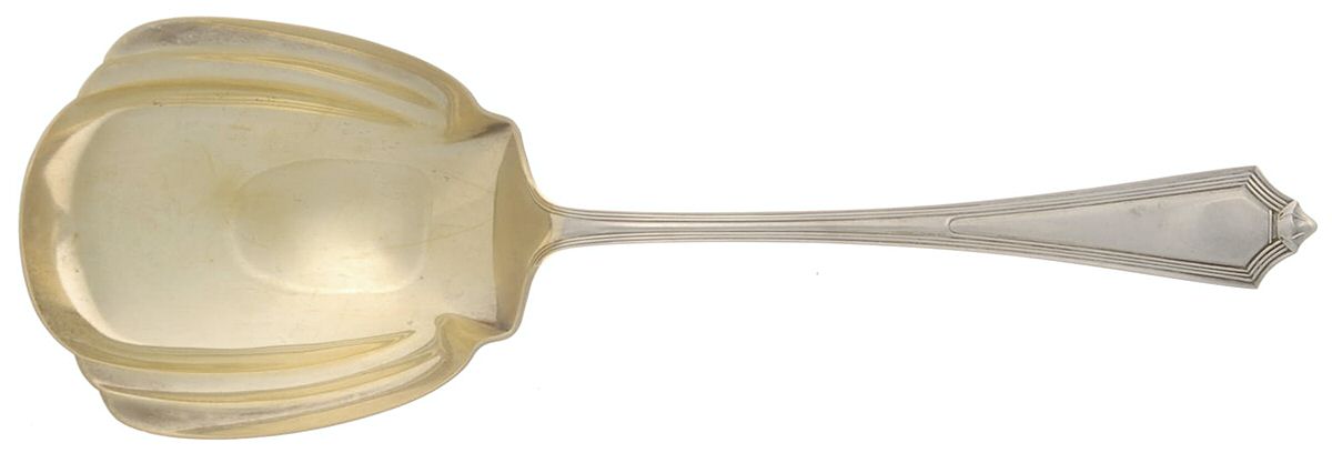 Plymouth (Sterling, 1911) Large Solid Berry/Casserole Spoon by Gorham Silver-1